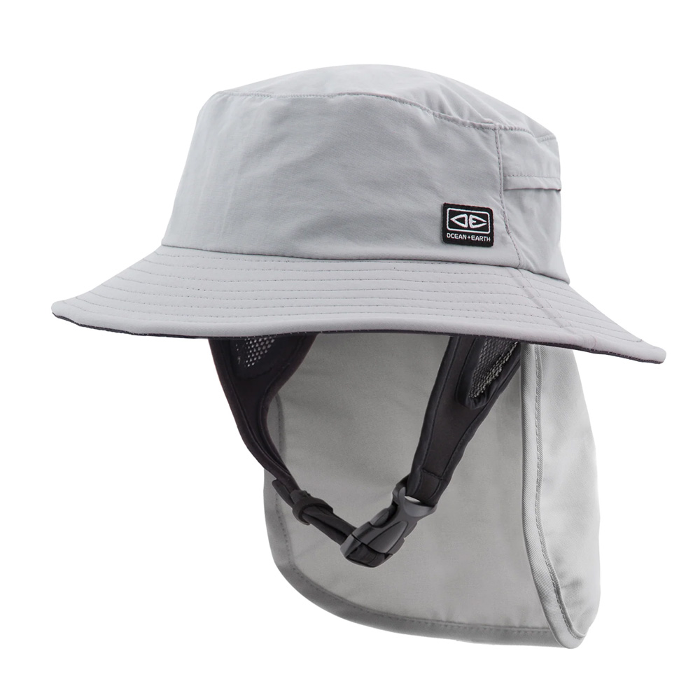 O&E INDO STIFF PEAK SURF HAT GREY